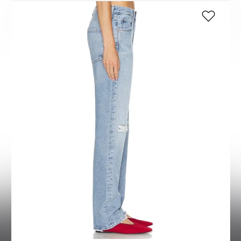 NWT AGOLDE Amryn Boyfriend Jeans in Release. Size 27. - Picture 2 of 16